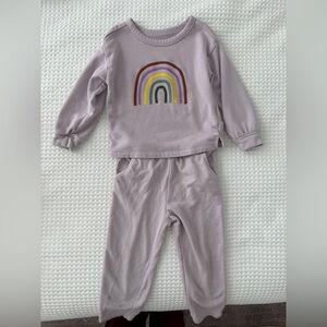 The Gap Rainbow sweatshirt set toddler Girl 4 years